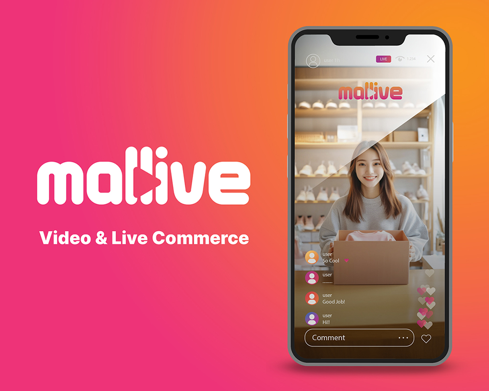 비디오&라이브 커머스 몰라이브 로고